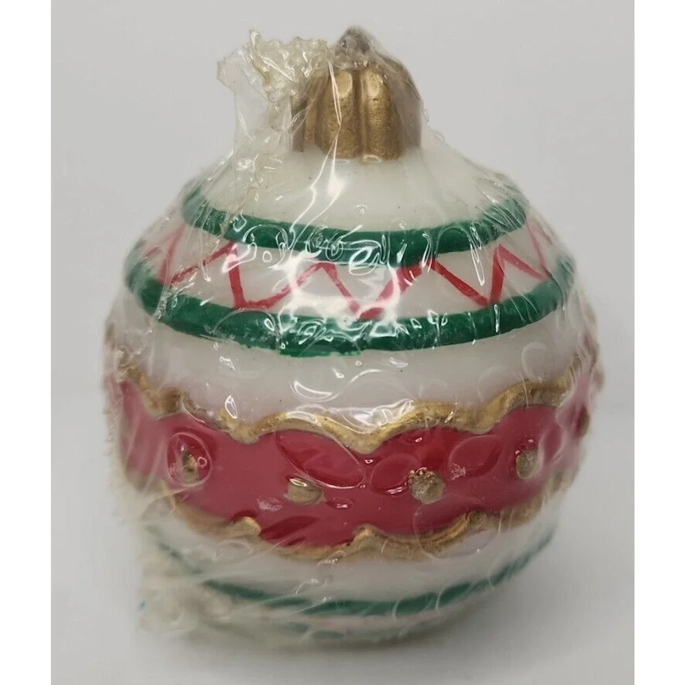 Vintage Christmas Ornament Candle New in‎ Packaging 3